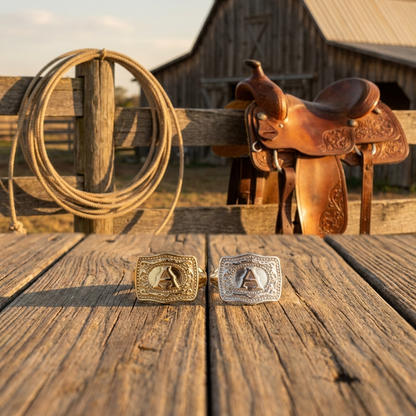 Flint & Feather — Country Initial Ring